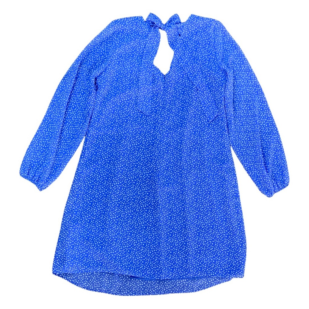 International Concept Dresses Blue Polka Dot Lined Midi Dress - Picture 3 of 15
